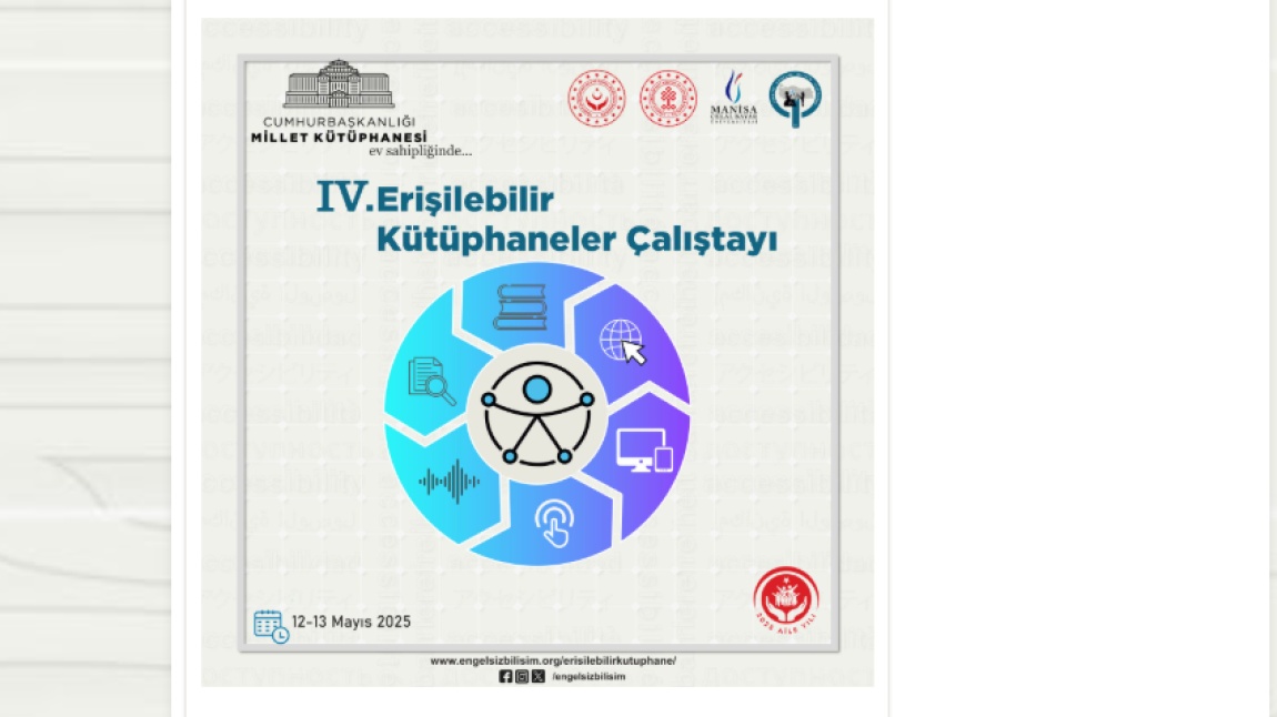 12-13 Mayıs 2025 – Cumhurbaşkanlığı Millet Kütüphanesi- Ankara